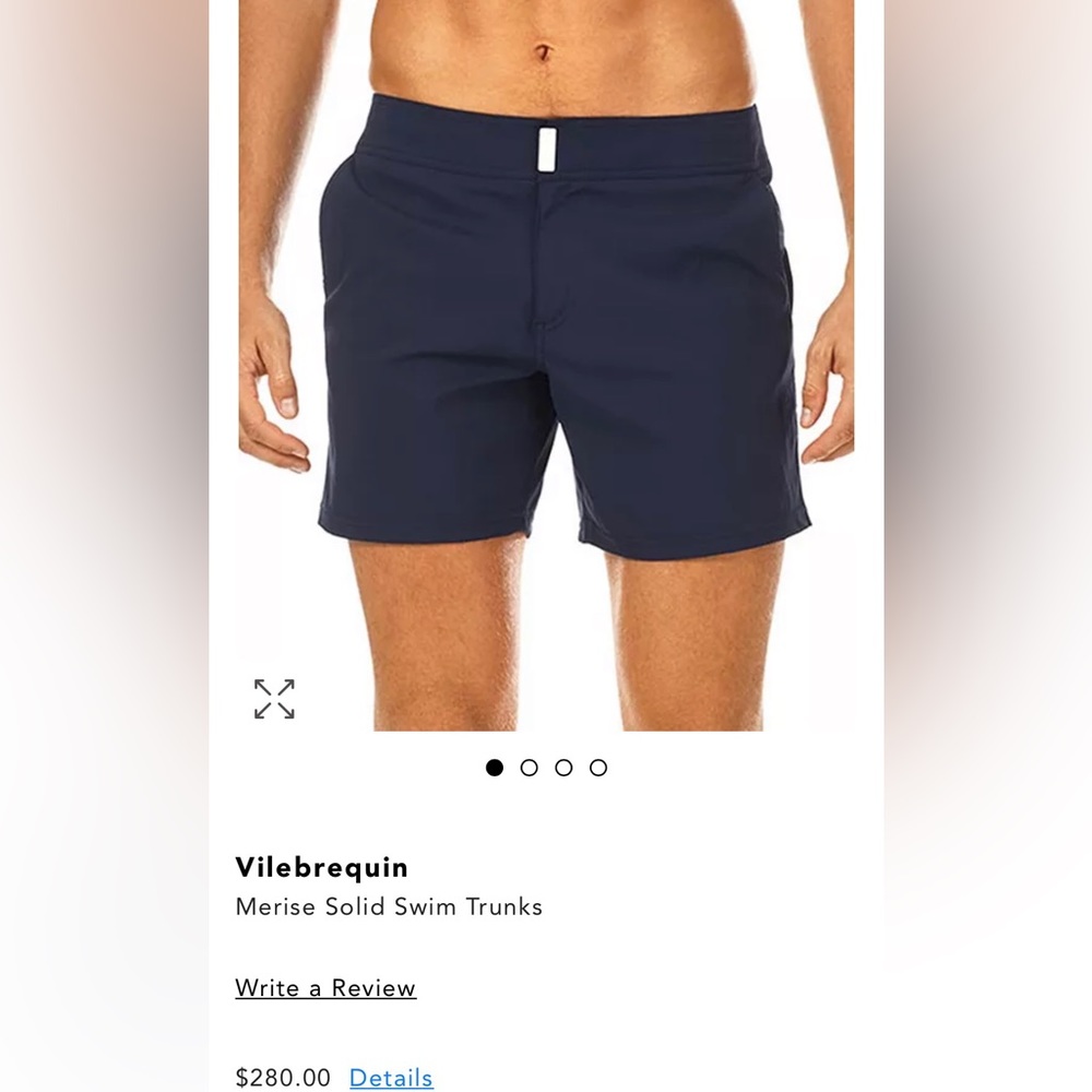 Vileberquin Flat Belt Swim Trunks
